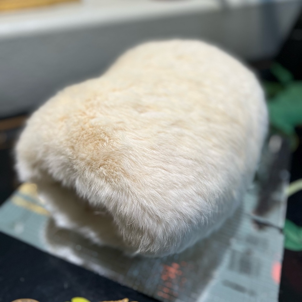 Vintage Antique Rabbit Fur Gaiter Muff Hand Warmer *Exact Age and Maker Unknown*